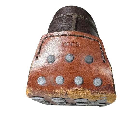 Tod’s Brown Leather Driving Loafers Gommino Women’s EU 39 US 9 - Picture 11 of 16